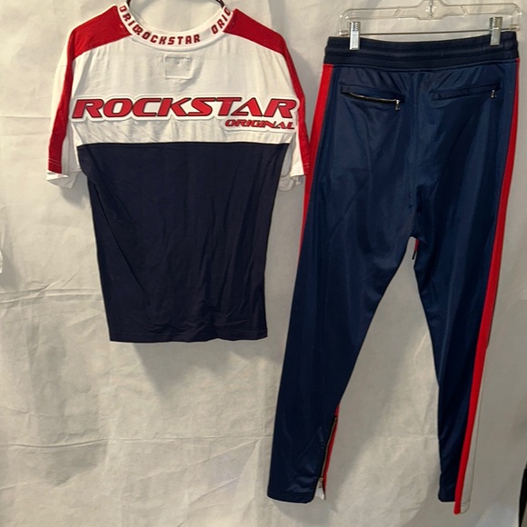 Rockstar Original Navy and Red Tracksuit - Picture 2 of 3